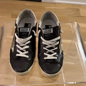 Golden Goose Chocolate Brown with gold star Superstar 38